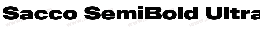 Sacco SemiBold Ultra字体转换